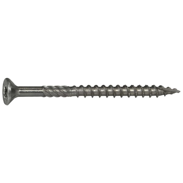 Saberdrive Deck Screw, #9 x 2-1/2 in, 18-8 Stainless Steel, Flat Head, Torx Drive, 86 PK 50219 - main